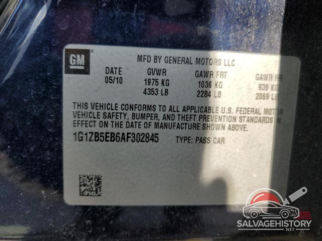 1G1ZB5EB6AF302845 2010 CHEVROLET MALIBU photo no. 13