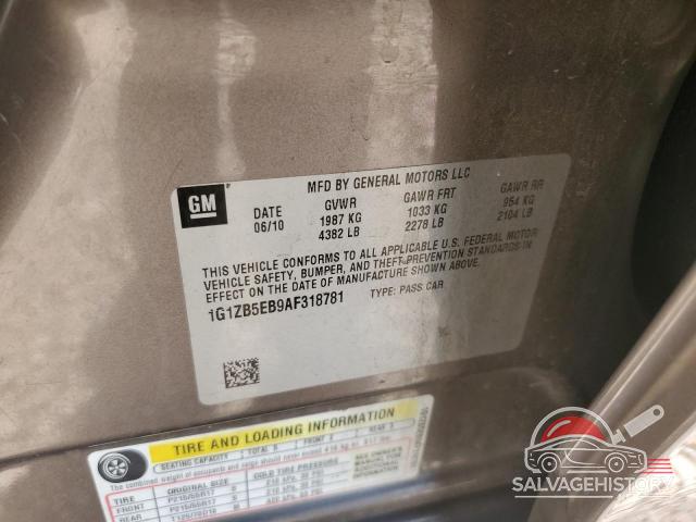 1G1ZB5EB9AF318781 2010 CHEVROLET MALIBU photo no. 12