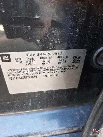 1G11A5SL0EF227630 2014 CHEVROLET MALIBU photo no. 12