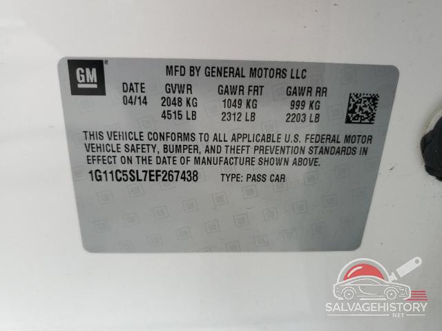 1G11C5SL7EF267438 2014 CHEVROLET MALIBU photo no. 12