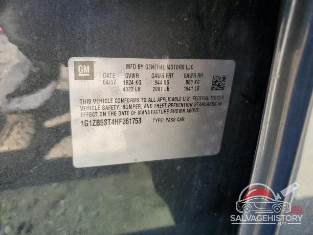 1G1ZB5ST4HF261753 2017 CHEVROLET MALIBU photo no. 12