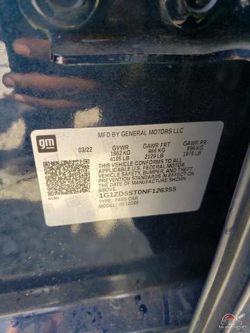 1G1ZD5ST0NF126355 2022 CHEVROLET MALIBU photo no. 12