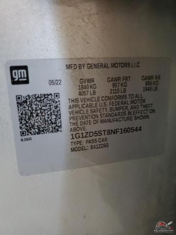 1G1ZD5ST8NF160544 2022 CHEVROLET MALIBU photo no. 13