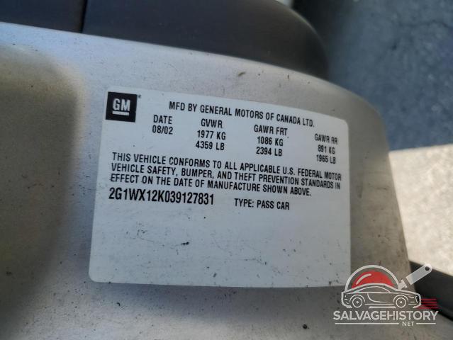 2G1WX12K039127831 2003 CHEVROLET MONTECARLO photo no. 12