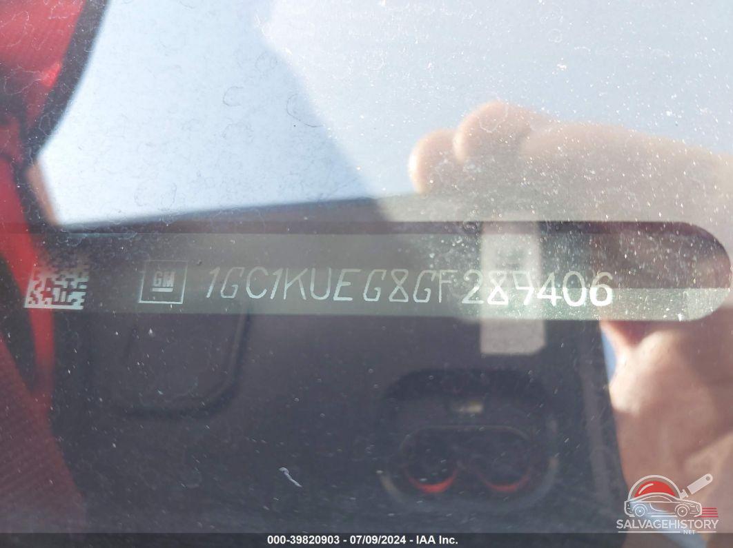 1GC1KUEG8GF289406 2016 CHEVROLET SILVERADO 2500HD photo no. 9