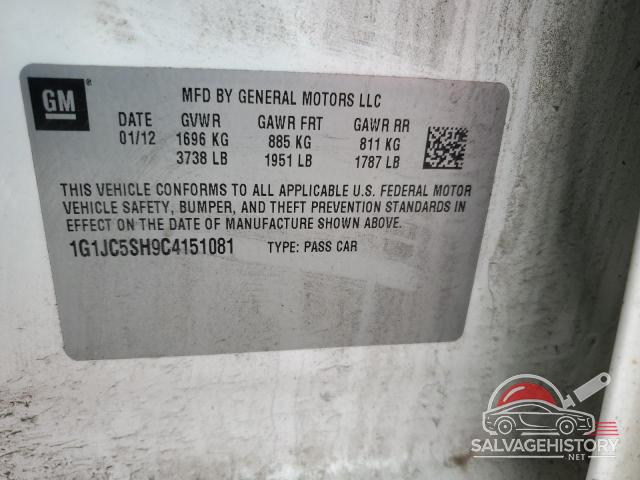 1G1JC5SH9C4151081 2012 CHEVROLET SONIC photo no. 12