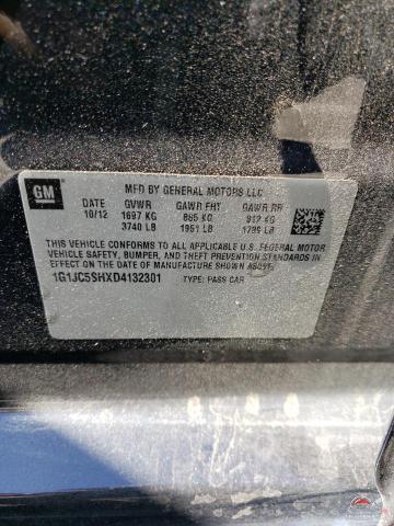 1G1JC5SHXD4132301 2013 CHEVROLET SONIC photo no. 12