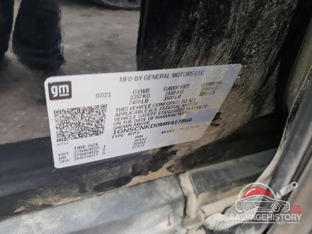 1GNSCNKD0MR417866 2021 CHEVROLET TAHOE photo no. 13