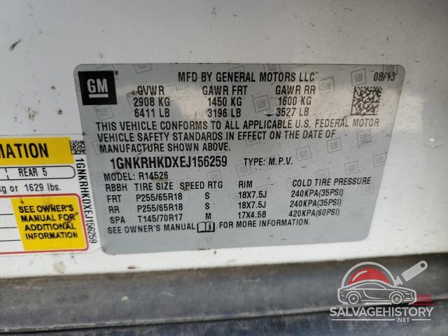 1GNKRHKDXEJ156259 2014 CHEVROLET TRAVERSE photo no. 14