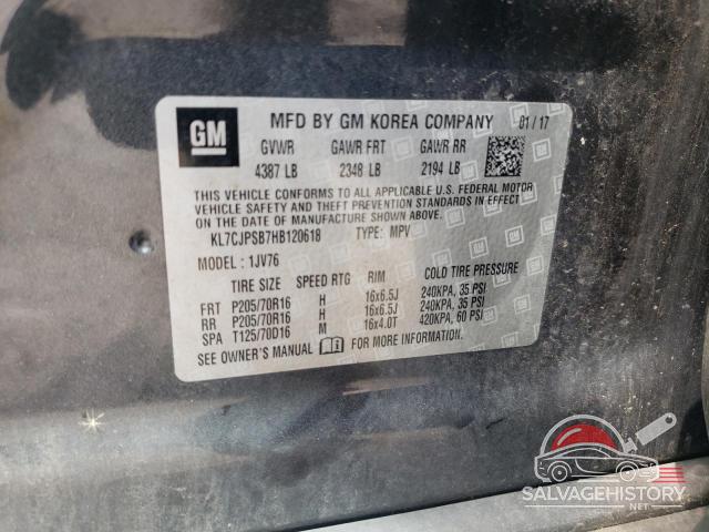 KL7CJPSB7HB120618 2017 CHEVROLET TRAX photo no. 13