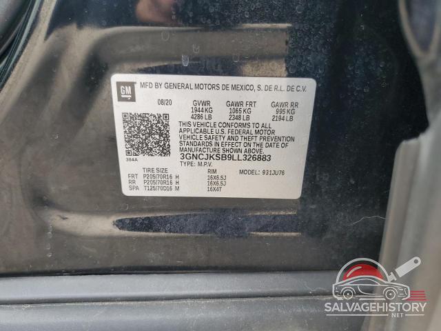 3GNCJKSB9LL326883 2020 CHEVROLET TRAX photo no. 13