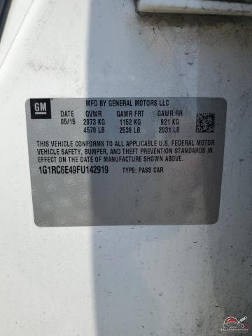 1G1RC6E49FU142919 2015 CHEVROLET VOLT photo no. 12