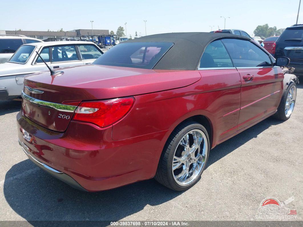 1C3BCBEG5CN268250 2012 CHRYSLER 200 photo no. 4