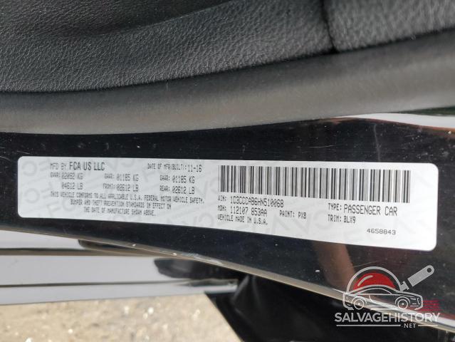 1C3CCCAB6HN510068 2017 CHRYSLER 200 photo no. 12