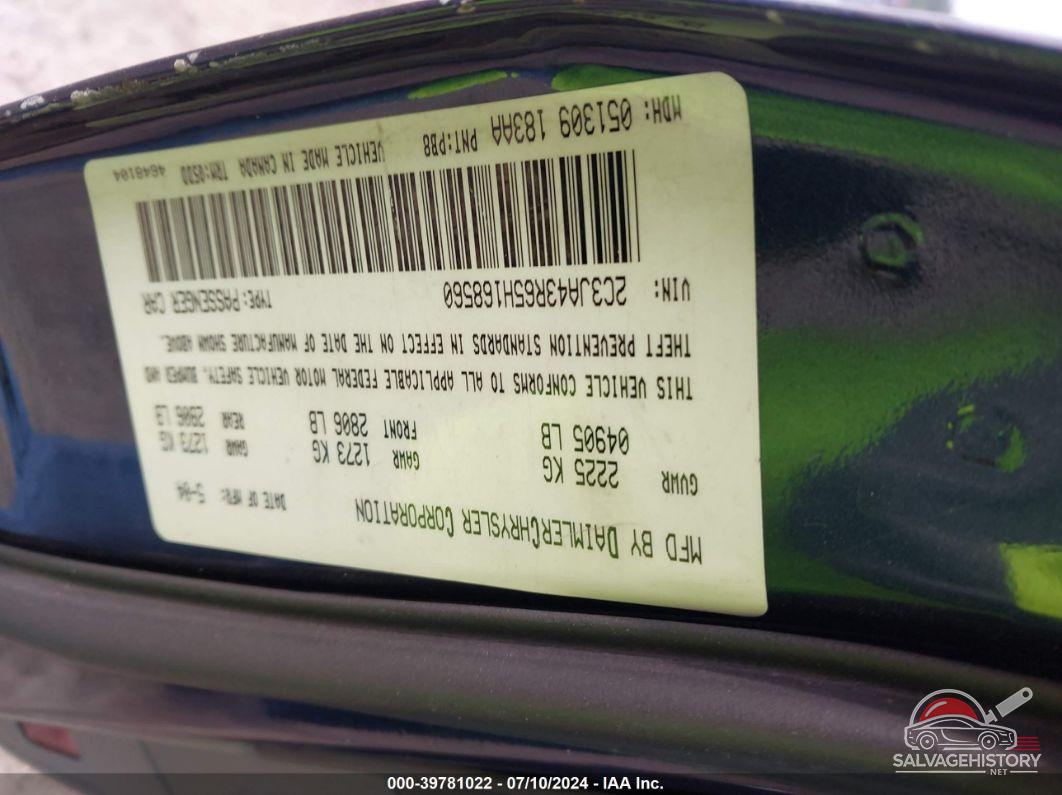 2C3JA43R65H168560 2005 CHRYSLER 300 photo no. 9