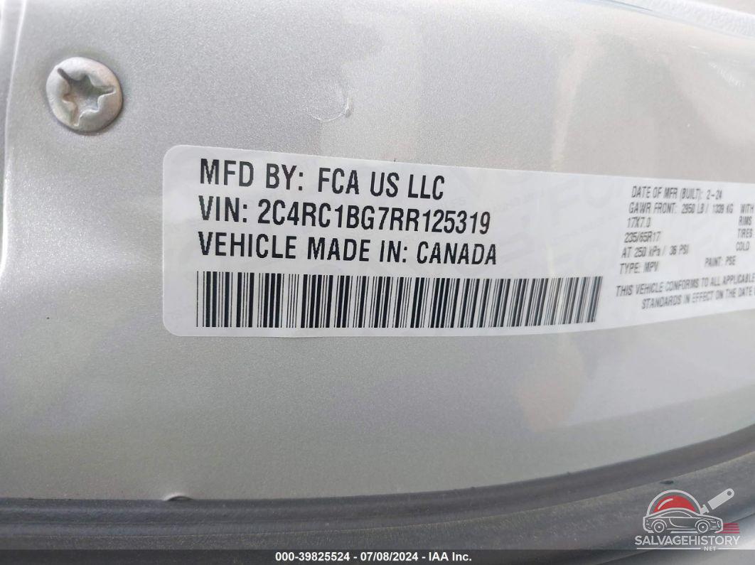 2C4RC1BG7RR125319 2024 CHRYSLER PACIFICA photo no. 9
