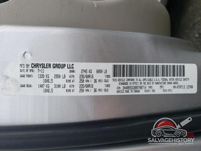 2A4RR5DG9BR798714 2011 CHRYSLER TOWN & COU photo no. 13