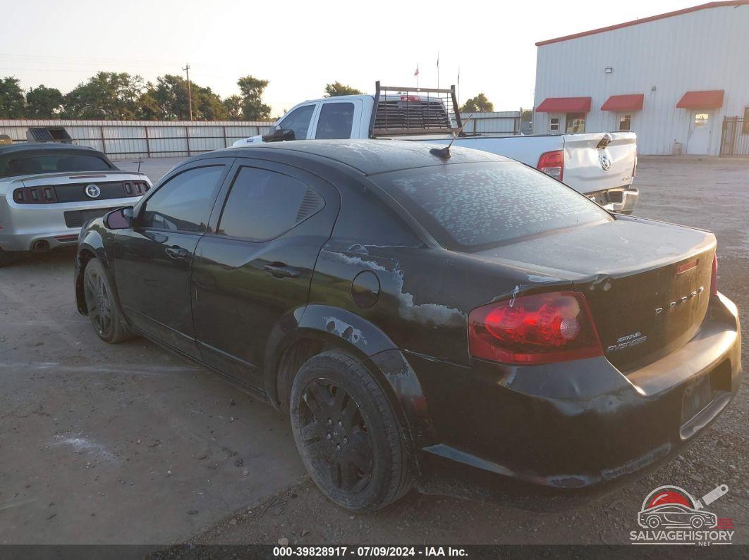 1C3CDZAB8CN323309 2012 DODGE AVENGER photo no. 3
