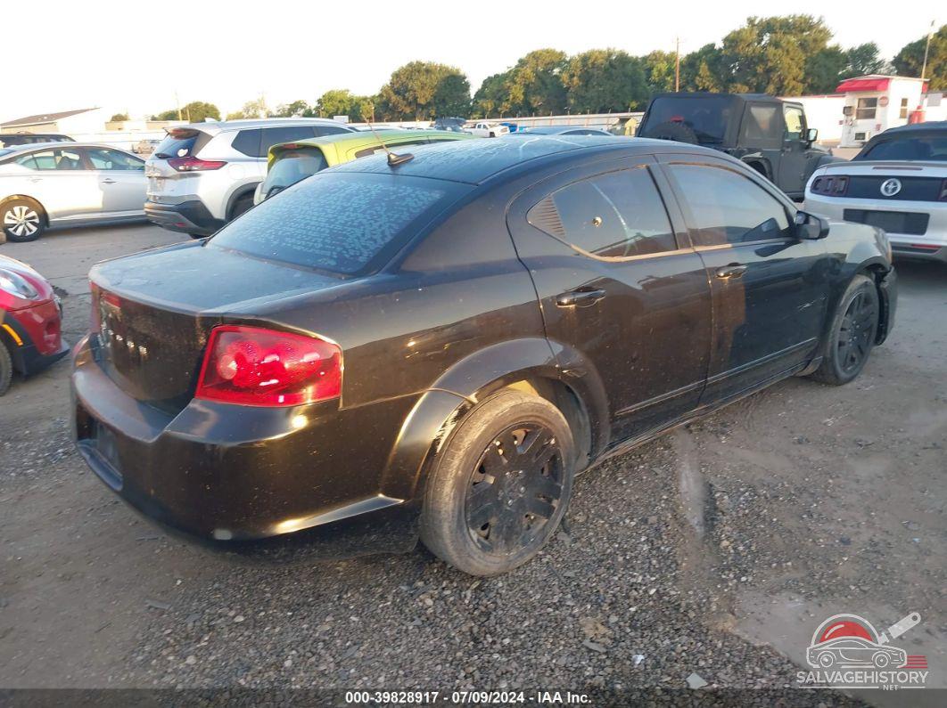 1C3CDZAB8CN323309 2012 DODGE AVENGER photo no. 4