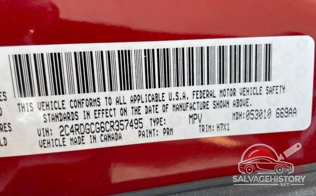 2C4RDGCG6CR357495 2012 DODGE CARAVAN photo no. 10