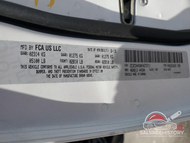 2C3CDXHG0KH673711 2019 DODGE CHARGER photo no. 13