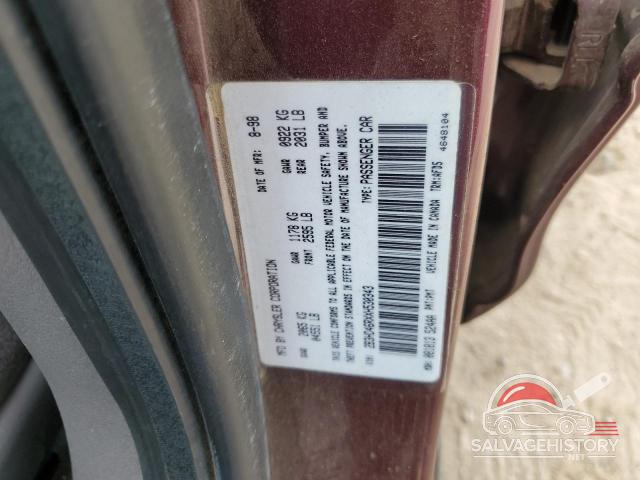 2B3HD46RXXH530343 1999 DODGE INTREPID photo no. 12