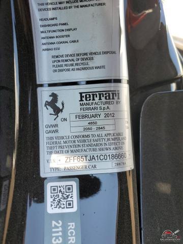 ZFF65TJA1C0186660 2012 FERRARI ALL MODELS photo no. 13
