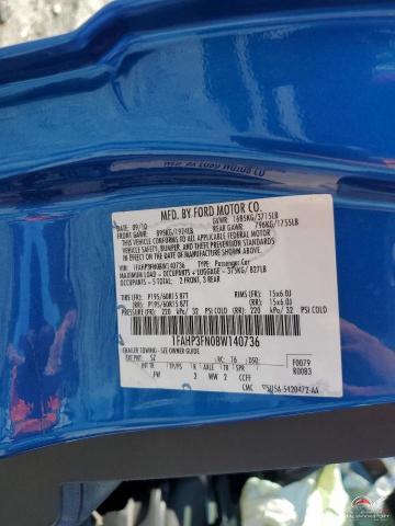 1FAHP3FN0BW140736 2011 FORD ALL Models photo no. 12