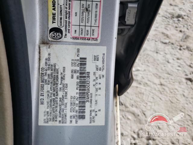 3FAHP0JA5CR213848 2012 FORD ALL Models photo no. 12