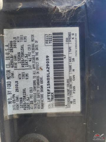 1FTEF15N0SLA29059 1995 FORD All Models photo no. 12