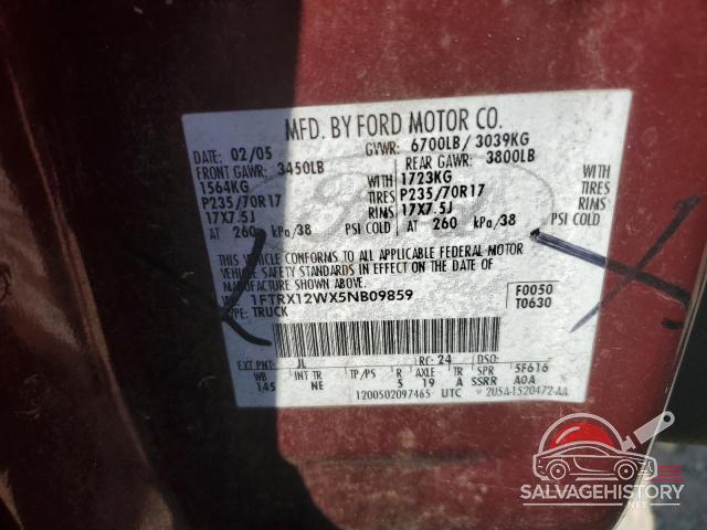 1FTRX12WX5NB09859 2005 FORD All Models photo no. 13