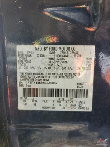 1FTPX14586NA10082 2006 FORD All Models photo no. 12
