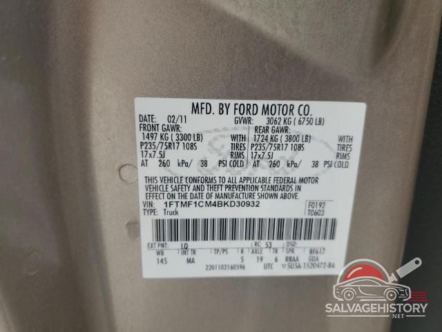 1FTMF1CM4BKD30932 2011 FORD All Models photo no. 12