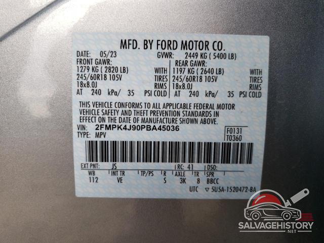 2FMPK4J90PBA45036 2023 FORD EDGE photo no. 14