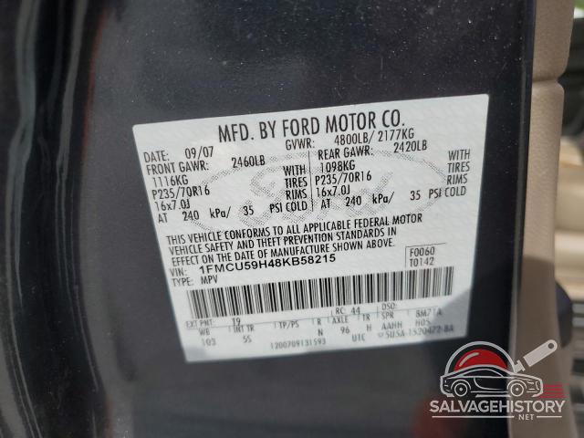 1FMCU59H48KB58215 2008 FORD ESCAPE photo no. 12