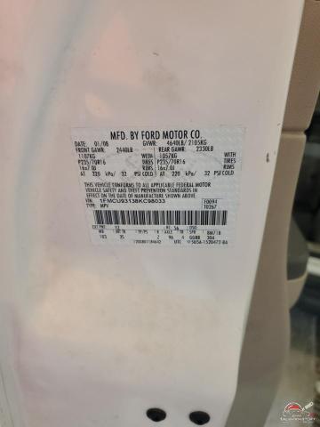 1FMCU93138KC98033 2008 FORD ESCAPE photo no. 12