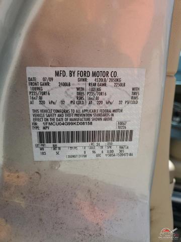 1FMCU04G99KD08158 2009 FORD ESCAPE photo no. 13