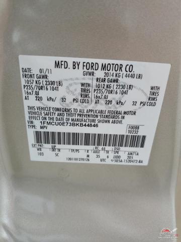 1FMCU0E73BKB44846 2011 FORD ESCAPE photo no. 13