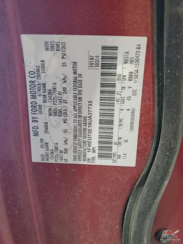 1FMEU73E19UA37733 2009 FORD EXPLORER photo no. 13