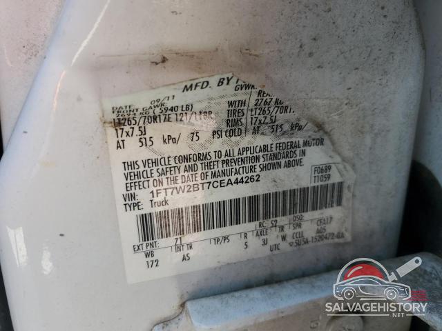 1FT7W2BT7CEA44262 2012 FORD F250 photo no. 12