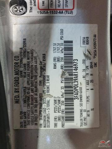 3FADP0L39AR146973 2010 FORD FUSION photo no. 12