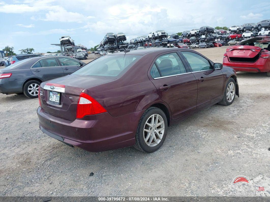 3FAHP0JA8BR214605 2011 FORD FUSION photo no. 4