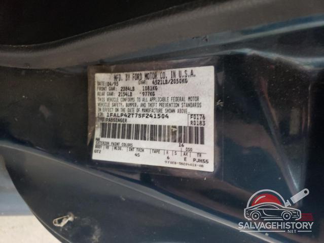 1FALP42T7SF241504 1995 FORD MUSTANG photo no. 12