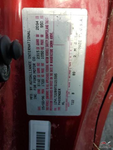 1ZVLT22B9T5121595 1996 FORD PROBE photo no. 12