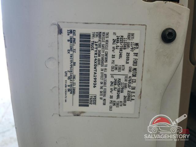 1FTYR14X0WTA19936 1998 FORD RANGER photo no. 12