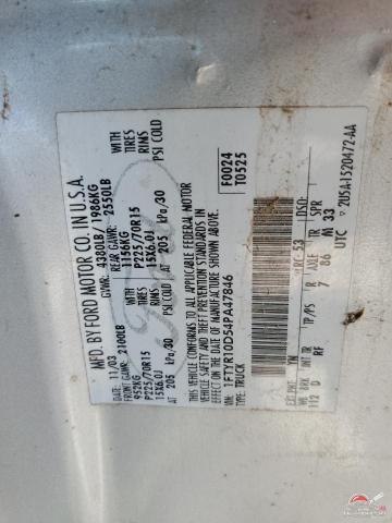 1FTYR10D54PA47846 2004 FORD RANGER photo no. 12