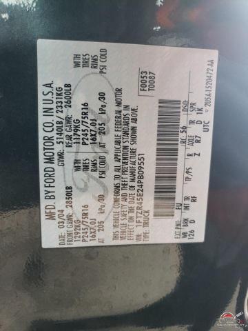 1FTZR45E24PB09551 2004 FORD RANGER photo no. 12