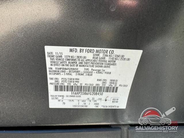 1FAHP2D86FG208450 2015 FORD TAURUS photo no. 10