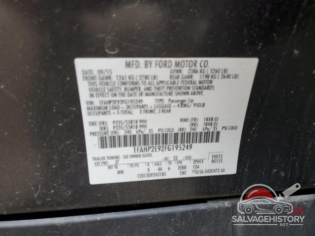 1FAHP2E92FG195249 2015 FORD TAURUS photo no. 12