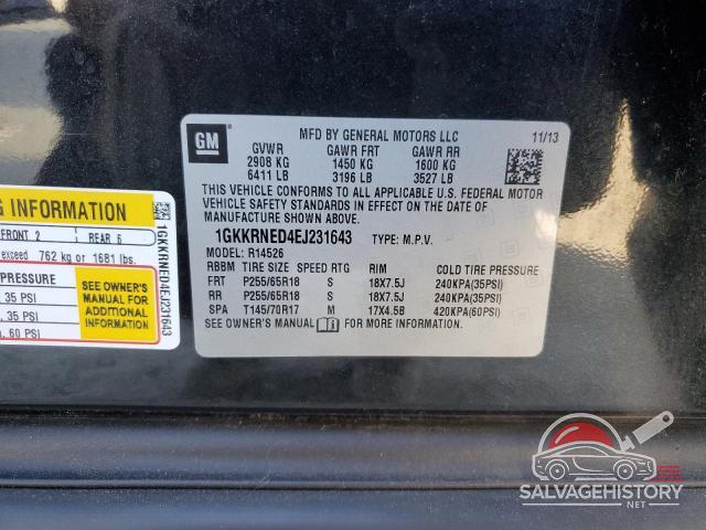 1GKKRNED4EJ231643 2014 GMC ACADIA photo no. 13